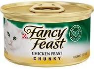 Fancy Feast Chunky Chicken Feast Cat Food 3 oz, 12 Cans