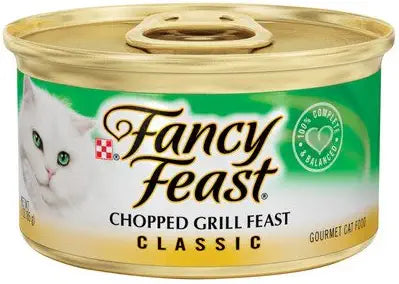 Classic Chopped Grill Feast Gourmet Chicken And Beef Wet Cat Food (3-Oz Can, 4)