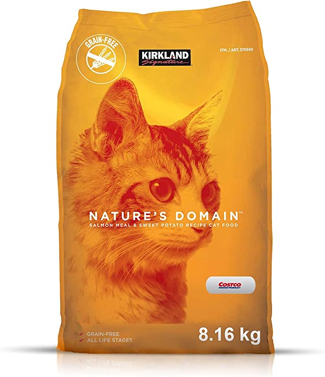 Kirkland Signature Nature s Domain Salmon Meal Potato Formula for Ca Mutty Cat