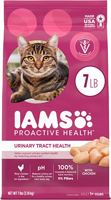 IAMS PROACTIVE HEALTH Adult Urinary Tract Health Dry Cat Food, Chicken Recipe