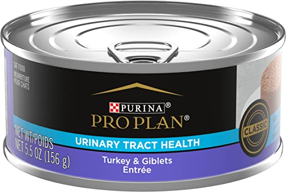 Purina Pro Plan Urinary Tract Cat Food Wet Pate, Urinary Tract Health Turkey and Giblets Entree - (24) 5.5 oz. Cans