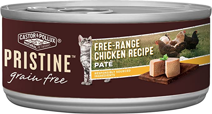 Castor & Pollux Pristine Grain Free Canned Wet Cat Food (24) 3oz Cans