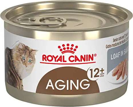 Royal Canin Feline Health Nutrition Aging 12+ Loaf in Sauce Canned Cat Food, 5.1 oz Can (Pack of 24)