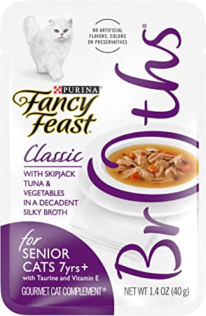 Fancy Feast Purina Grain Free Senior Wet Cat Food Complement