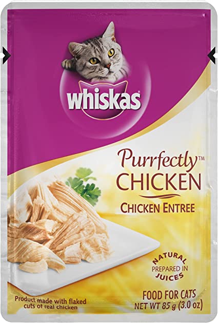 Whiskas Purrfectly Chicken Wet Cat Food Pouches