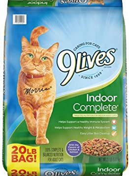 9Lives Indoor Complete Cat Food, 20-Pound Bag