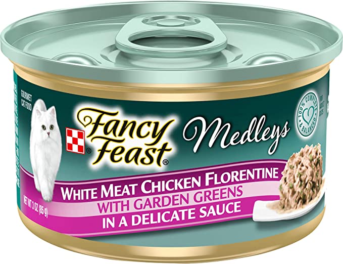 Fancy Feast Elegant Medley Chicken Case Florentine Cat Food (Case of 24)