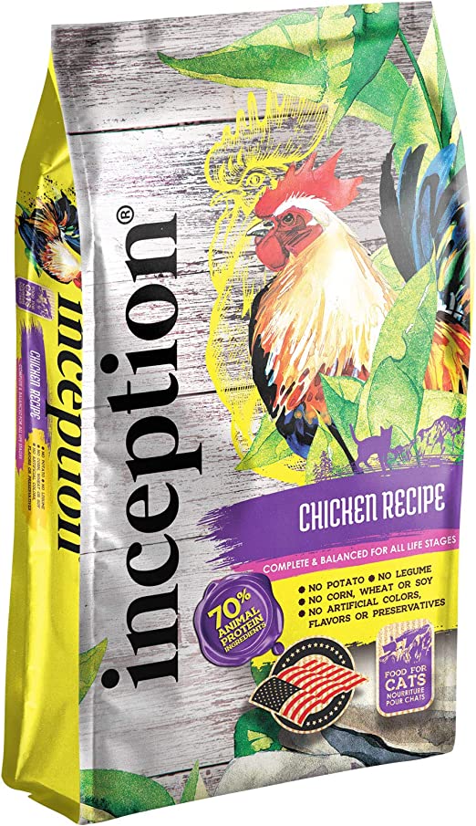 Inception Dry Cat Food – Complete and Balanced Cat Food – Meat First Legume Free Dry Cat Food