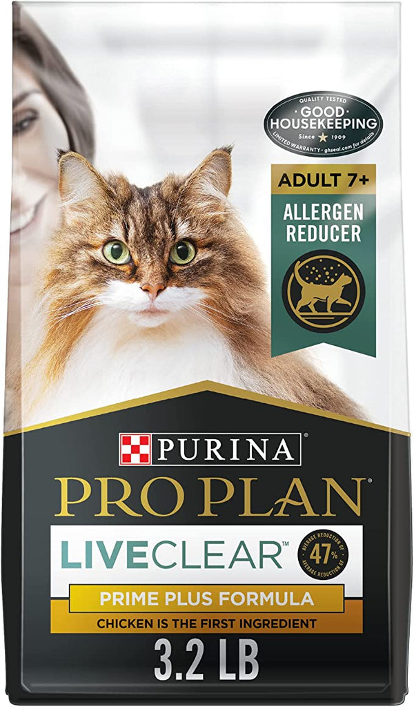 Purina Pro Plan LiveClear with Probiotics Allergen Reducing Adult 7+ Dry Cat Food