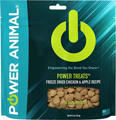 POWER Animal Power Treats - Freeze Dried Dog Treats and Cat Treats - Premium Quality Ingredients, Real Meat First Ingredient, All Natural, Humanely Sourced, Made in the USA