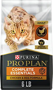 Purina Pro Plan Grain Free, High Protein, Natural Dry Cat Food, Chicken & Egg Formula - 6 lb. Bag (Packaging May Vary)