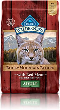 Blue Buffalo Wilderness Rocky Mountain Recipe High Protein, Natural Adult Dry Cat Food, Red Meat 10-lb