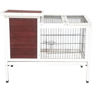 Aleko Fir Wood Chicken Coop & Small Chicken Run