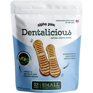 Alpha Paw Dentalicious Doggy Sticks Small Dental Dog Treats, 12-oz bag