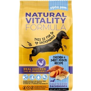 Alpha Paw Natural Vitality Dachshund Food 4 lb bag Mutty Cat