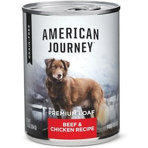 American Journey Beef & Chicken Recipe Grain-Free Canned Dog Food, 12.5-oz, case of 12