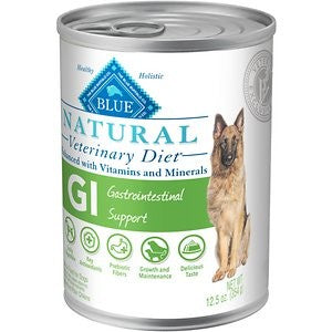 Blue Buffalo Natural Veterinary Diet GI Gastrointestinal Support Canned Dog Food, 12.5-oz, case of 12