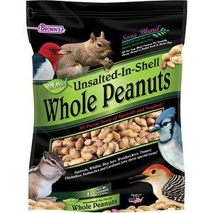 Brown's Song Blend Unsalted-In-Shell Whole Peanuts Wild Bird Food, 10-lb bag