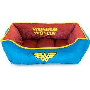 Buckle-Down Wonder Woman Bolster Dog Bed