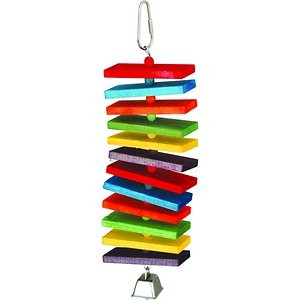 Caitec Featherland Paradise Rainbow Stack Bird Toy