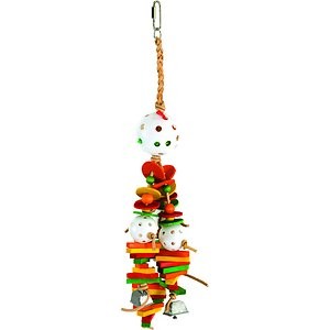 Caitec Featherland Paradise Batter Up Bird Toy, Medium