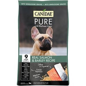 CANIDAE PURE with Wholesome Grains Real Salmon & Barley Recipe Adult Dry Dog Food, 24-lb bag