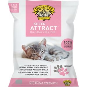 Dr. Elsey's Kitten Attract Clumping Clay Cat Litter, 20-lb bag