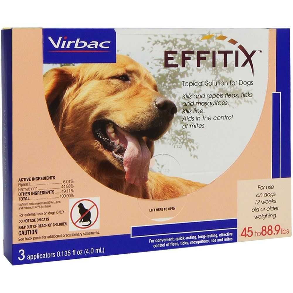 EntirelyPets Pharmacy Effitix Topical solution for Dogs 45-88.9 lbs - 3 Months