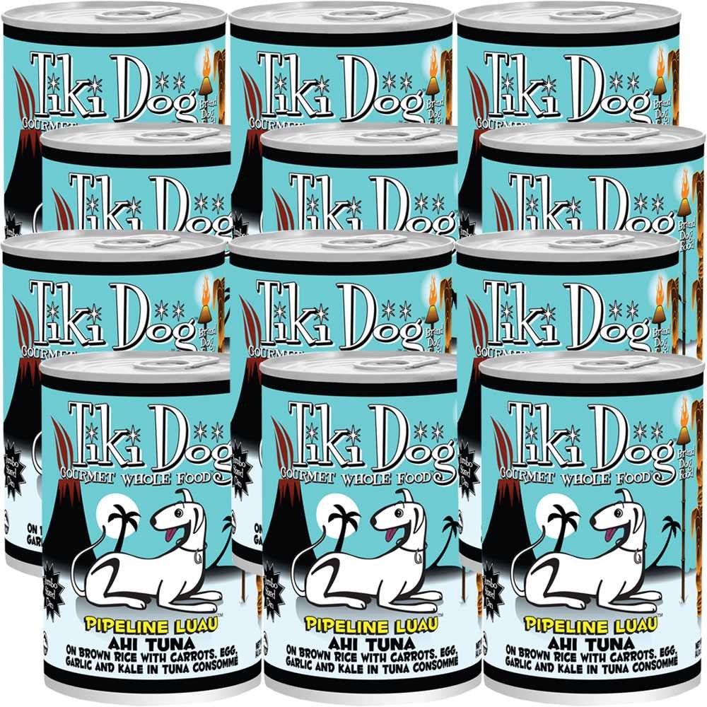 EntirelyPets Pharmacy Tiki Dog Pipeline Luau Ahi Tuna (14.1 oz) - 12 Pack