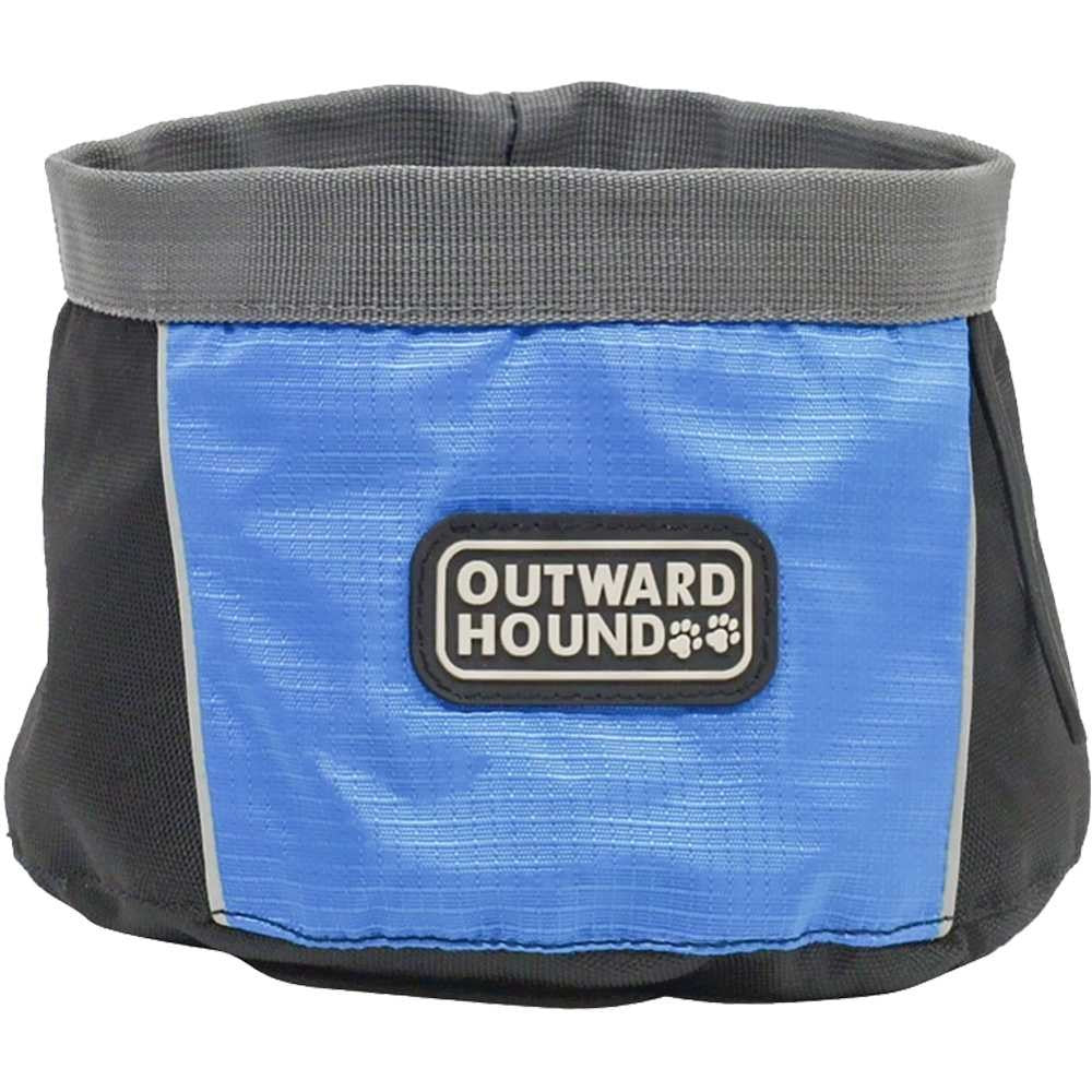 EntirelyPets Pharmacy Outward Hound Port A Bowl (48 oz) - Medium Blue