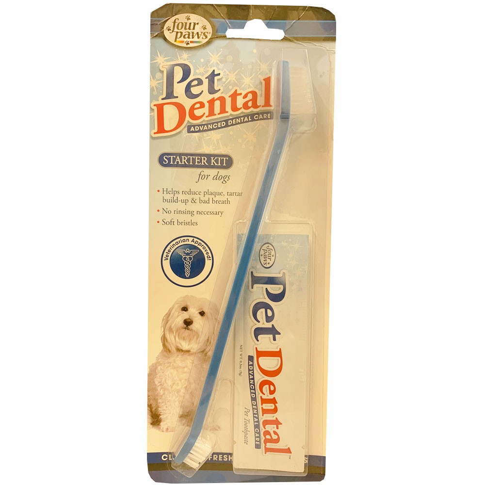 EntirelyPets Pharmacy Four Paws Pet Dental Starter Kit for Dogs