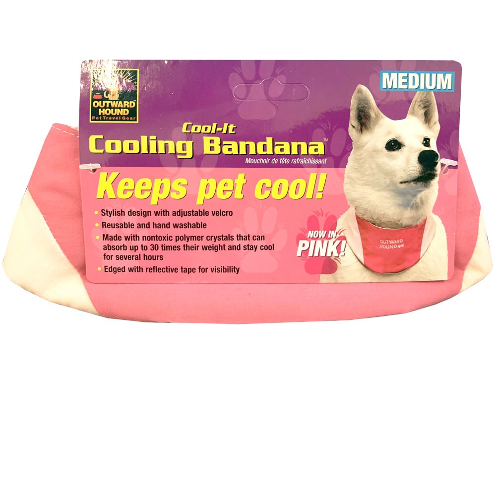 EntirelyPets Pharmacy Cool-It Cooling Bandana Pink - Medium