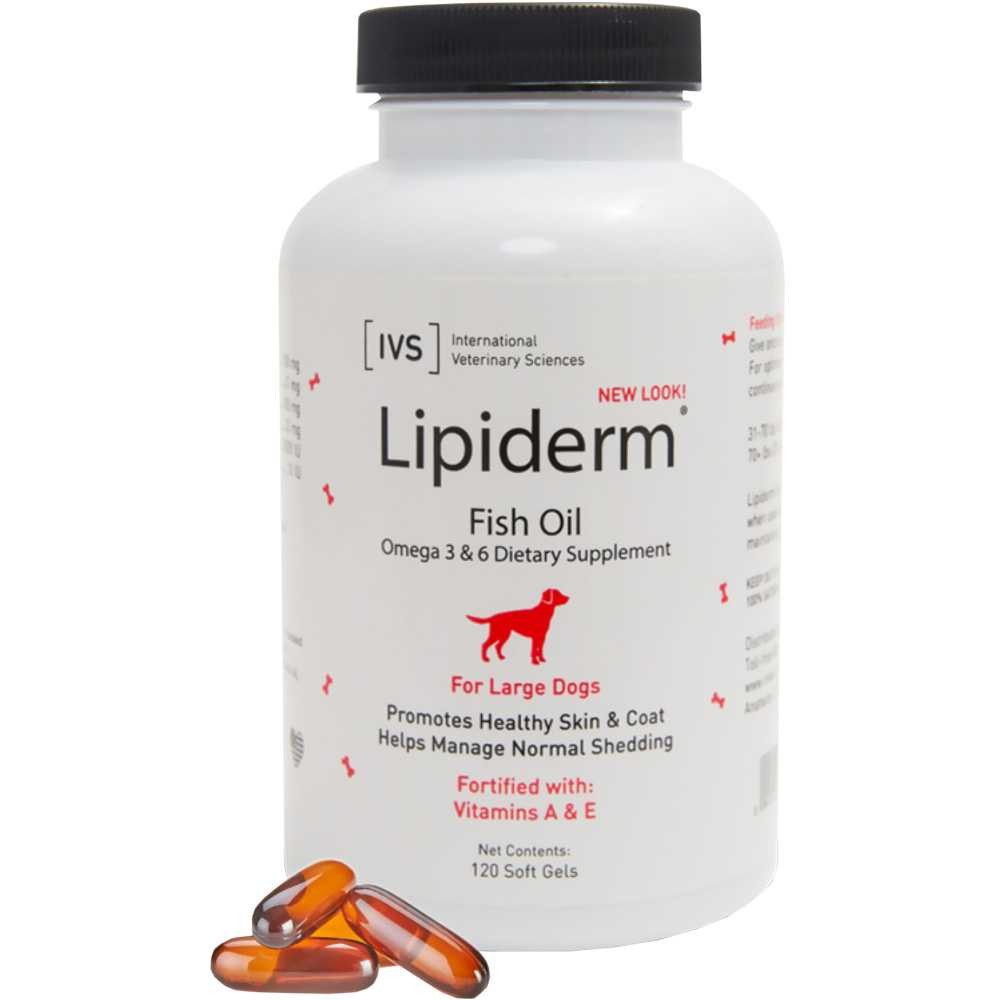 EntirelyPets Pharmacy Lipiderm Large Breed (120 Gel Capsules)