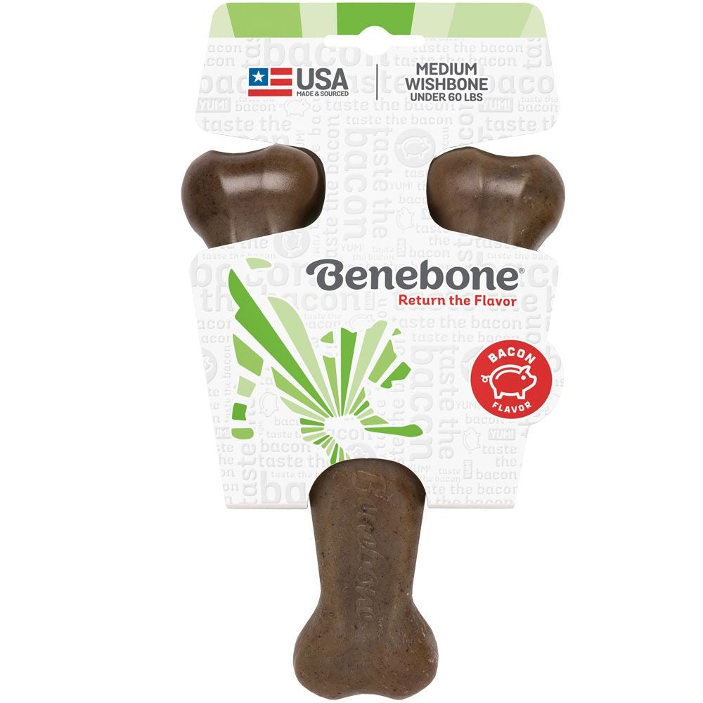 EntirelyPets Pharmacy Benebone Wishbone Real Bacon - Medium