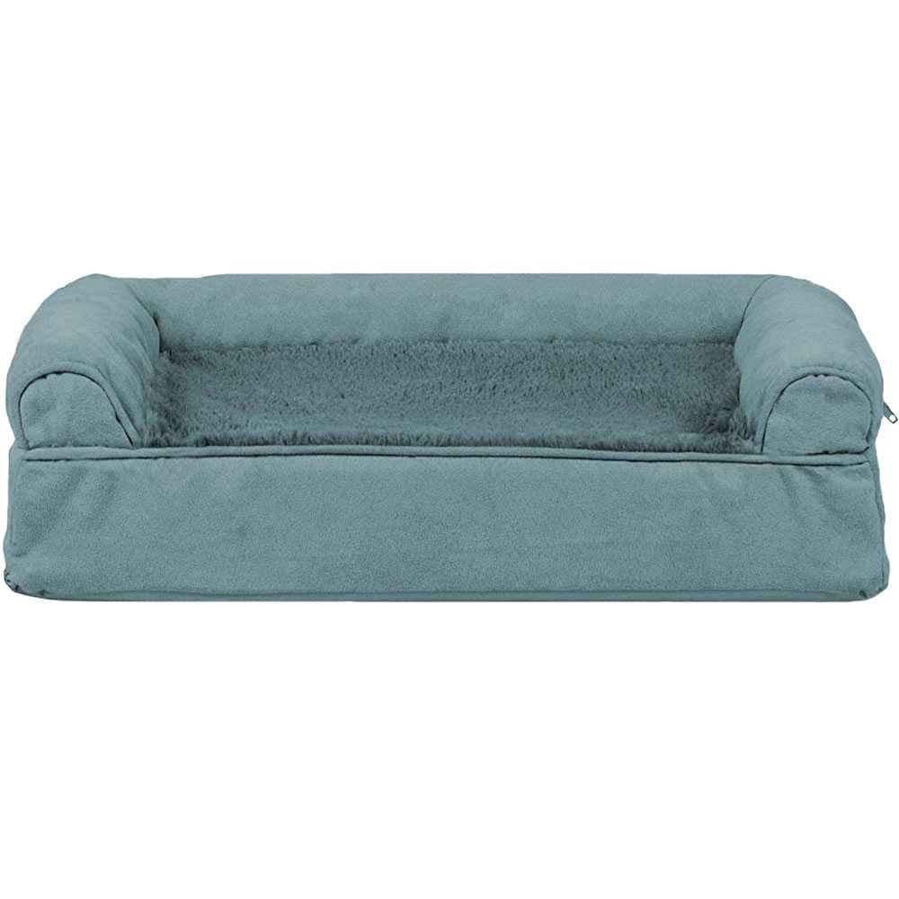 EntirelyPets Pharmacy FurHaven Plush & Suede Orthopedic Sofa Pet Bed - Deep Pool (Small)