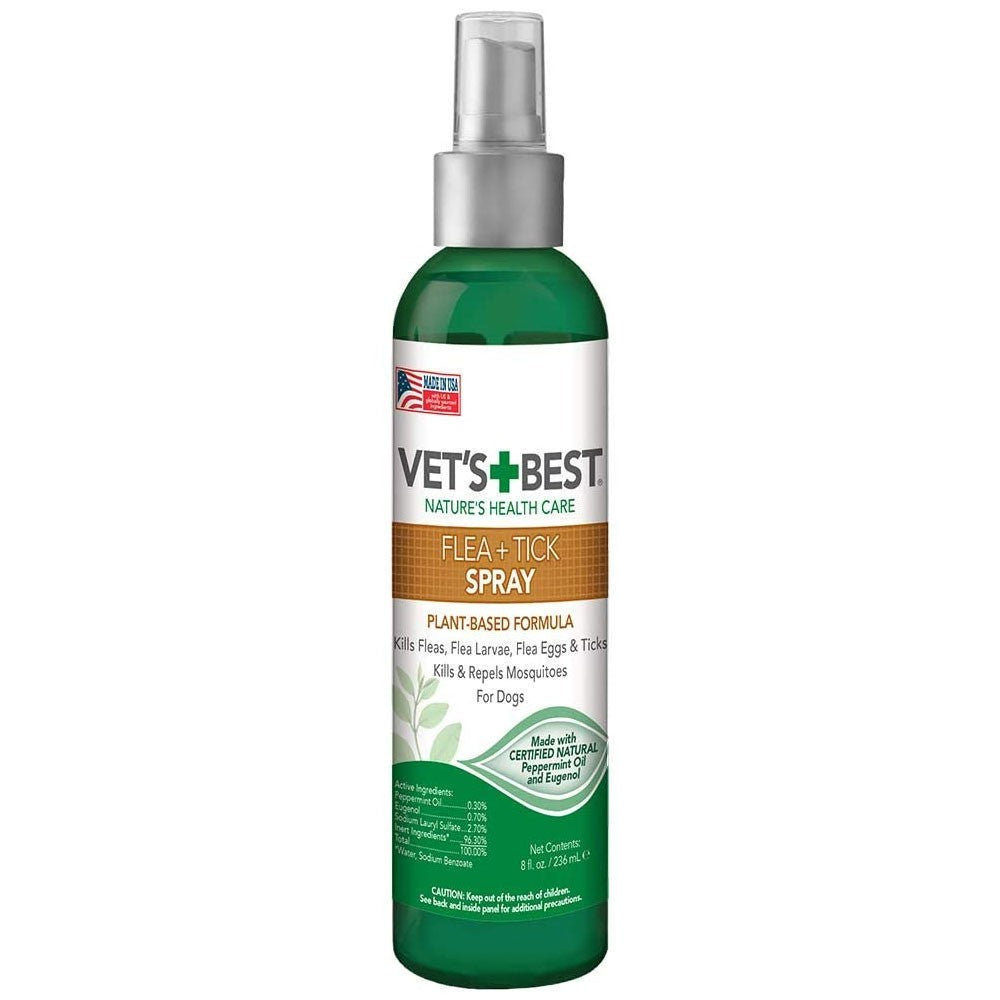 EntirelyPets Pharmacy Vet's Best Flea & Tick Spray for Dogs & Cats (8 oz)