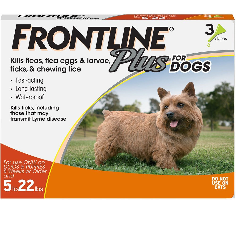 EntirelyPets Pharmacy 3 MONTH Frontline Top Spot Orange: For Dogs up to 22 lbs.