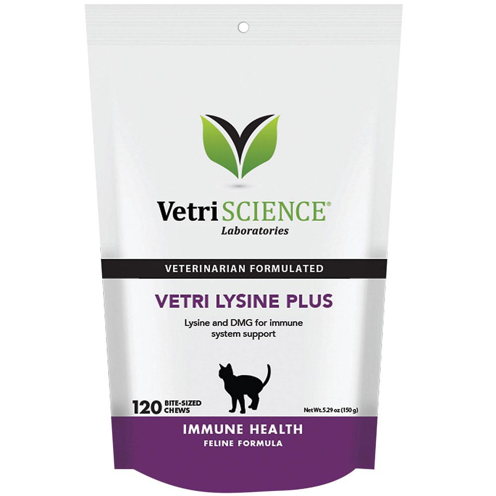 EntirelyPets Pharmacy VetriScience Vetri Lysine Plus (120 Bite-Sized Chews)