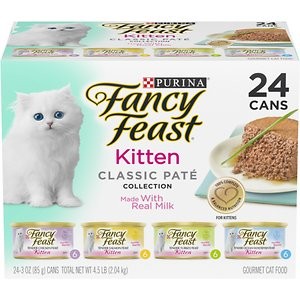 Fancy Feast Tender Feast Variety Pack Canned Kitten Food, 3-oz, case of 24