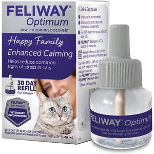 Feliway Optimum Enhanced Calming Pheromone 30 Day Cat Diffuser Refill