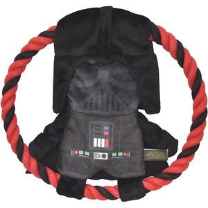 Fetch For Pets Star Wars Darth Vader Plush Rope Frisbee Dog Toy