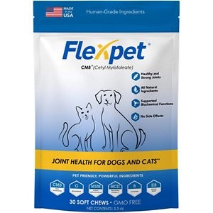 Flexpet CM8 Maximum Strength Joint Health Dog & Cat Supplement, 30 count