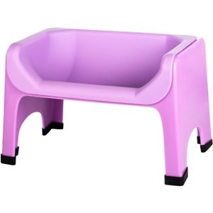 Fluff Trough Elevated Dog & Cat Feeder, Purple, Standard