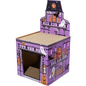 Frisco Halloween Mansion Cardboard Cat House