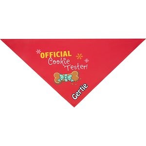 Frisco Official Cookie Tester Personalized Dog & Cat Bandana, Small