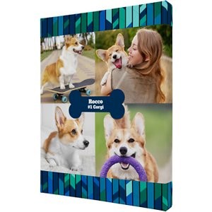 Frisco Personalized Contemporary Mosaic with Bone Collage Gallery-Wrapped Canvas, 16" x 20"