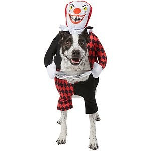 Frisco Front Walking Killer Clown Dog & Cat Costume, X-Large