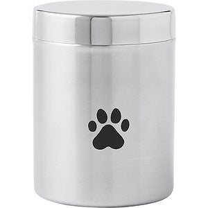 Frisco Fish Bone Print Stainless Steel Storage Canister, Sliver, 6 Cups