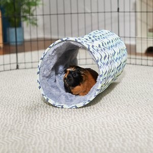 Frisco Small Pet Geometric Crinkle Plush Tunnel