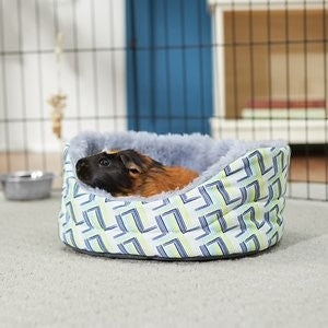 Frisco Small Pet Geometic Plush Round Cuddler